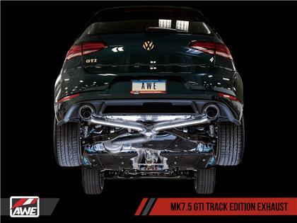 AWE Tuning Volkswagen GTI MK7.5 2.0T Track Edition Exhaust w/Chrome Silver Tips 102mm - GUMOTORSPORT