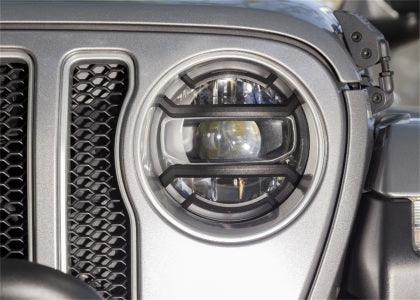 Rugged Ridge 18-20 Jeep Wrangler JL / 2020 Jeep Gladiator JT Black Elite Headlight Guards Black - GUMOTORSPORT