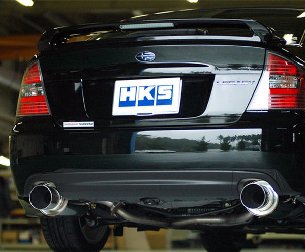 HKS SILENT Hi-Power 2005 - 2009 Subaru Legacy Cat Back BL5 EJ20 Turbo (Rear + Center)