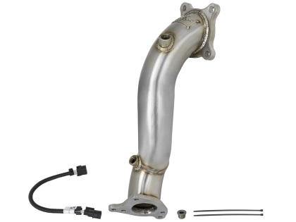 aFe Twisted Steel Down-Pipe 16-20 Honda Civic Si L4-1.5L (T) - GUMOTORSPORT