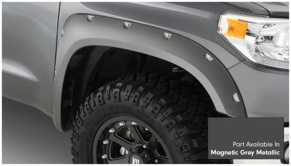 Bushwacker 16-18 Toyota Tundra Fleetside Pocket Style Flares 4pc - Magnetic Grey - GUMOTORSPORT