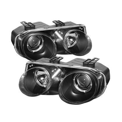 Spyder Acura Integra 98-01 Projector Headlights LED Halo -Black High H1 Low 9006 PRO-YD-AI98-HL-BK - GUMOTORSPORT