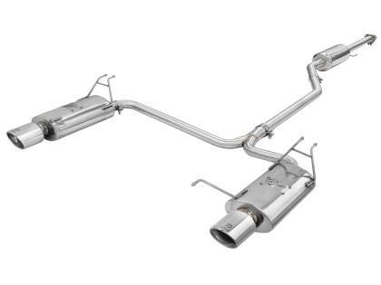 aFe Takeda Exhaust 2.25in to 2in Dia 304SS Cat-Back w/Polished Tips 08-12 Honda Accord Coupe V6 3.5L - GUMOTORSPORT