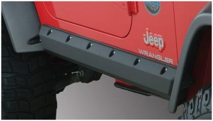 Bushwacker 97-06 Jeep Wrangler Trail Armor Pocket Style Rocker Panels - Black - GUMOTORSPORT