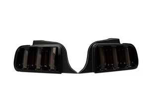 Raxiom 2005 - 2009 Ford Mustang Vector V2 LED Tail Lights- Black Housing (Smoked Lens)