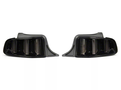 Raxiom 2013 - 2014 Ford Mustang Vector V2 Tail Lights- Black Housing (Clear Lens)