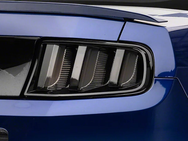 Raxiom 2013 - 2014 Ford Mustang Vector V2 Tail Lights- Black Housing (Clear Lens)
