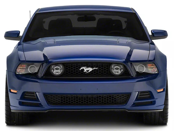 Raxiom 2013 - 2014 Ford Mustang LED Halo Projector Headlights- Black Housing (Clear Lens)