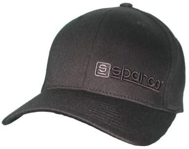 Sparco Hat Lid Black/Charcoal Large/XLarge FlexFit Tuning - GUMOTORSPORT