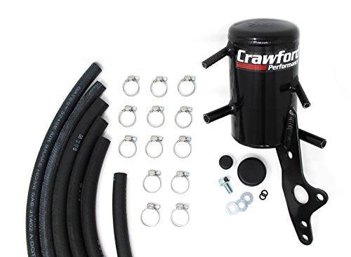 Crawford TMIC V2 Air Oil Separator Black - Subaru WRX/STi 2002-2007 - GUMOTORSPORT