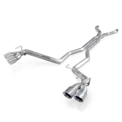 Stainless Works 2012-15 Camaro ZL1 6.2L 3in Catback Dual Chambered Exhaust X-Pipe Quad Tips - GUMOTORSPORT