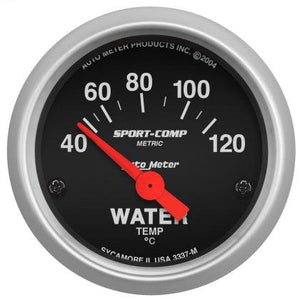 Autometer Sport-Comp 52mm 40-120 Degree Short Sweep Electronic Water Temperature Gauge - GUMOTORSPORT