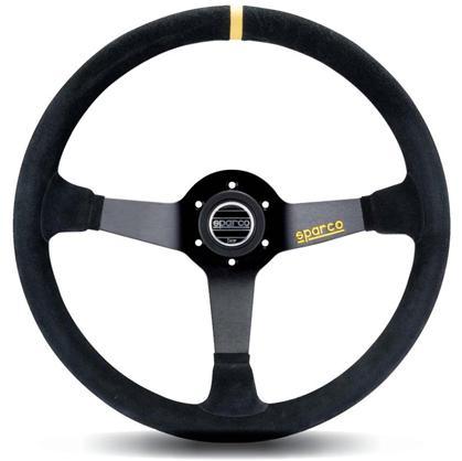 Sparco Steering Wheel R368 Suede Black - GUMOTORSPORT