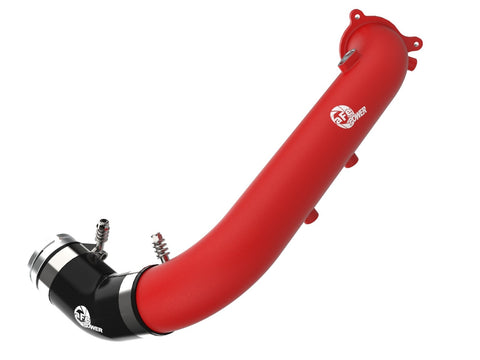 aFe BladeRunner Red 2-3/4in Aluminum Charge Pipe 2021 + Toyota Supra GR (A90) I4-2.0L (t) B48