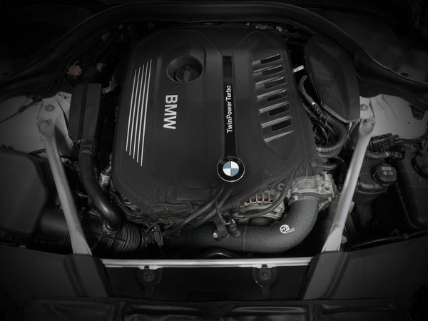 aFe 2017 - 2022 BMW 540i (G30/G31/G38) B58 L6 3.0L (t) BladeRunner 3in Aluminum Hot Charge Pipe - Black