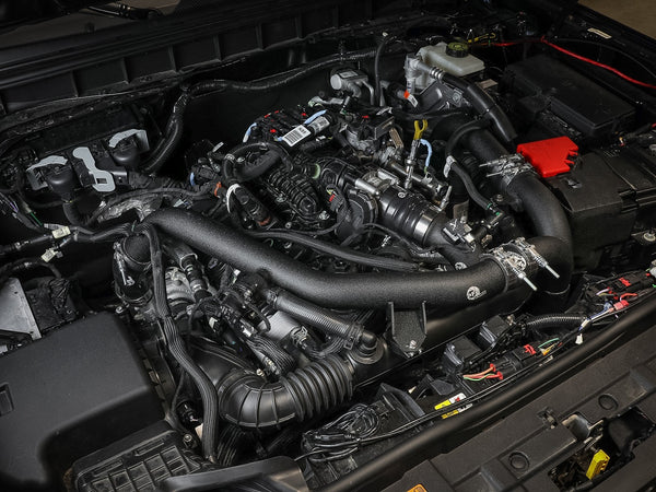 aFe 2021 + Ford Bronco V6-2.7Ltt BladeRunner 2.75in Alum Cold Charge Pipe - Black