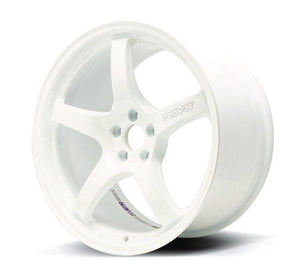 Gram Lights 57CR 18x9.5 +38 5x120 Ceramic Pearl Wheel ( White ) - GUMOTORSPORT
