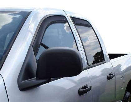 AVS 06-08 Dodge RAM 1500 Mega Cab Ventvisor In-Channel Front & Rear Window Deflectors 4pc - Smoke - GUMOTORSPORT