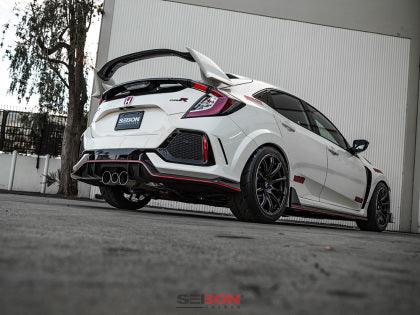 Seibon 2016 - 2020 Honda Civic Type R OEM Carbon Fiber Rear Lip - GUMOTORSPORT