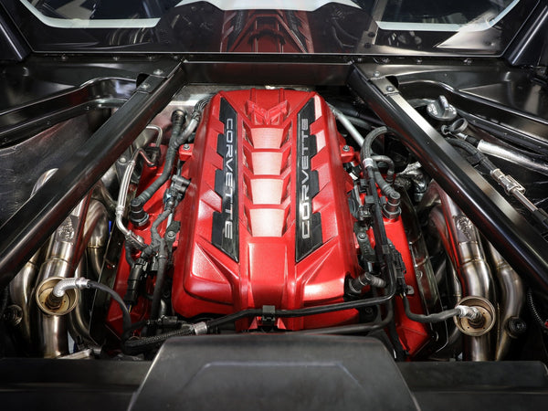 aFe Twisted 304SS Header 2020 + Chevy Corvette (C8) 6.2L V8 - Titanium Ceramic Coated