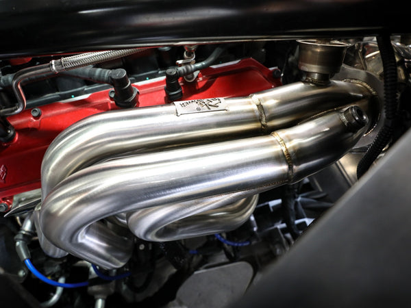 aFe Twisted 304SS Header 2020 + Chevy Corvette (C8) 6.2L V8 - Titanium Ceramic Coated