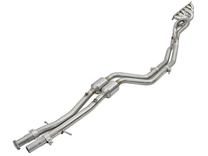 aFe Twisted Steel Long Tube Headers w/ Mid Pipes (Catted) 96-99 BMW M3 L6-3.2L S52 - GUMOTORSPORT