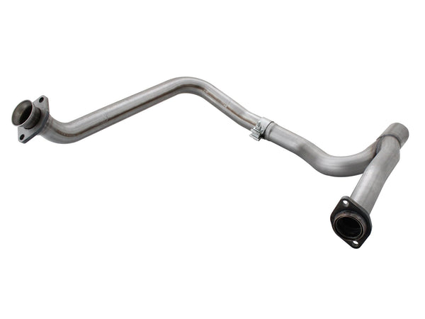 aFe Power Twisted Steel Y-Pipe Stainless Steel 2.5in 2012 - 2018 Jeep Wrangler V6 3.6L