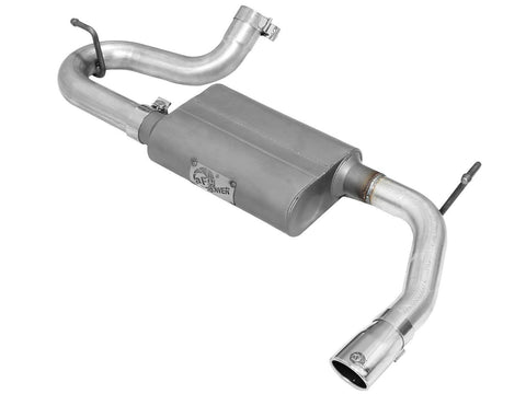 aFe Scorpion 2-1/2in Alum Steel Axle-Back Exhaust w/Polished Tip 2007 - 2018 Jeep Wrangler JK V6-3.6/3.8L - GUMOTORSPORT