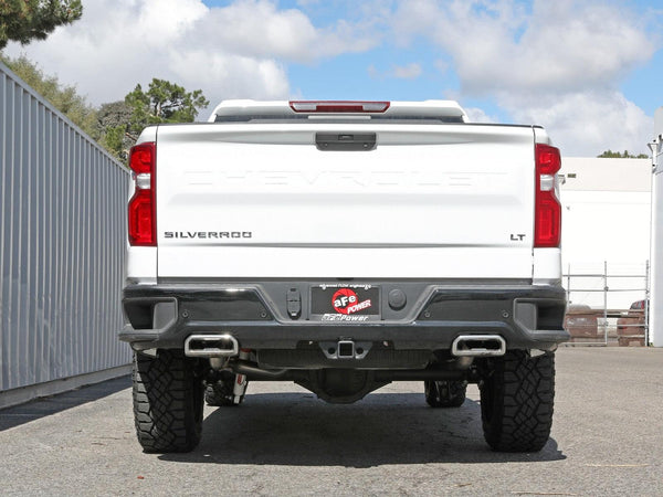 aFe Gemini XV 4in to Dual 3in 304 SS Cat-Back Exhaust w/ Cutout 2019 - 2022 GM Silverado/Sierra V8-6.2L - GUMOTORSPORT