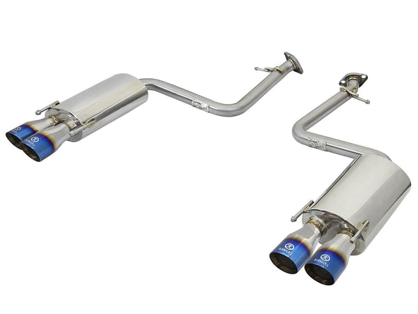 aFe Takeda 2016 - 2022 Lexus RC350 / RC300/  RC200T 2.0L / 3.5L (t) 2in. SS Axle-Back Exhaust System w/Polished Blue Tips - GUMOTORSPORT