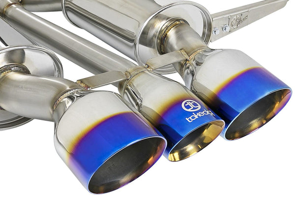 aFe Takeda 3in 304 SS Cat-Back Exhaust w/ Blue Flame Tips 2017+ Honda Civic Type R I4 2.0L (t) - GUMOTORSPORT