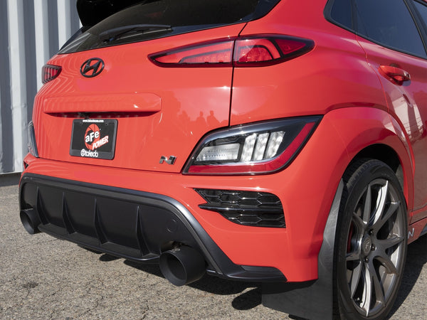 aFe 2022 + Hyundai Kona N L4 2.0L (t) Takeda 3in SS Axle-Back Exhaust System w/ Black Tips