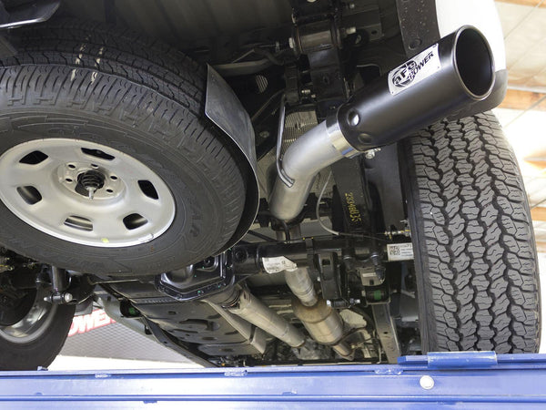 aFe LARGE BORE HD 3.5in DPF-Back SS Exhaust w/Black Tip 2016 - 2022 GM Colorado/Canyon 2.8L (td) - GUMOTORSPORT