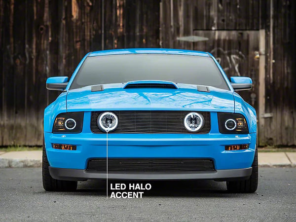 Raxiom 2005 - 2012 Ford Mustang GT LED Halo Fog Lights (Chrome)