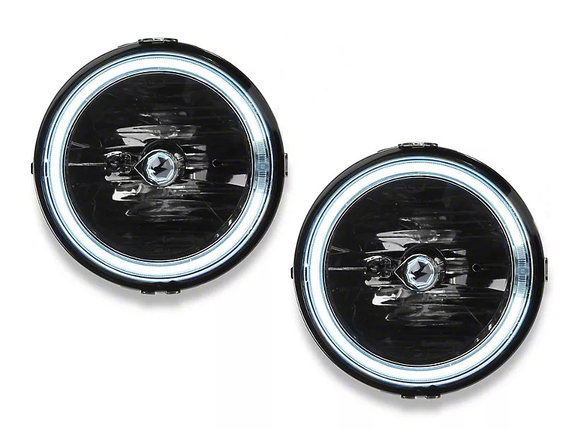 Raxiom 2005 - 2012 Ford Mustang GT LED Halo Fog Lights (Smoked)