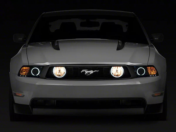 Raxiom 2005 - 2012 Ford Mustang GT LED Halo Fog Lights (Smoked)