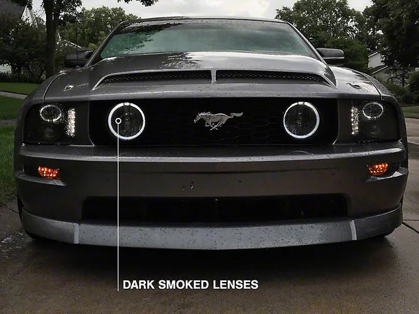 Raxiom 2005 - 2012 Ford Mustang GT LED Halo Fog Lights (Smoked)