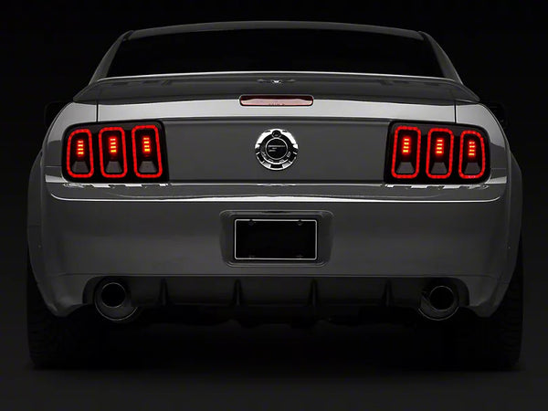 Raxiom 2005 - 2009 Ford Mustang Gen5 Tail Lights- Black Housing (Smoked Lens)