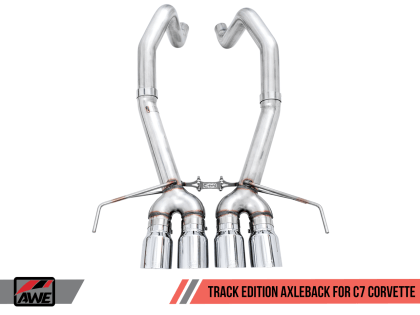 AWE Tuning 14-19 Chevy Corvette C7 Z06/ZR1 (w/o AFM) Track Edition Axle-Back Exhaust w/Chrome Tips - GUMOTORSPORT