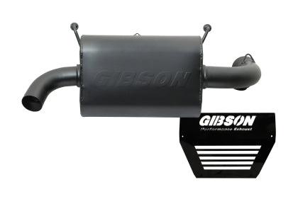 Gibson 2016 - 2020 Polaris RZR XP Turbo EPS Base 2.25in Single Exhaust - Black Ceramic - GUMOTORSPORT
