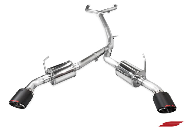 Stillen 2016-2021 Infiniti Q50 [3.0t] Cat Back Exhaust w/ Carbon Fiber Tips - 504450