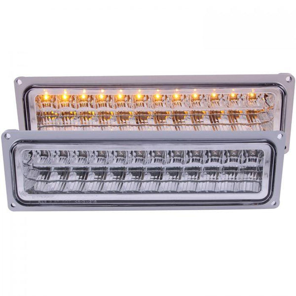 ANZO 1988-1998 Chevrolet C1500 LED Parking Lights Chrome - GUMOTORSPORT