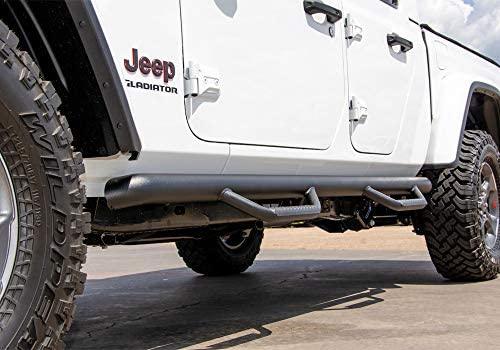 N-Fab Nerf Step 2020 - 2022 Jeep Gladiator JT 4DR Truck Full Length - Tex. Black - 3in - GUMOTORSPORT