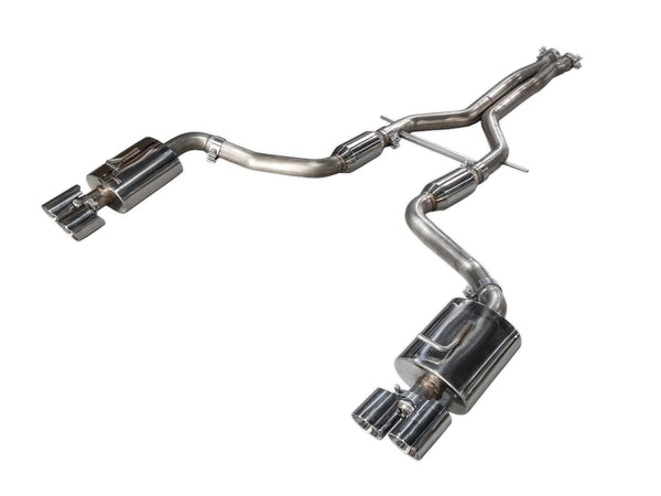 AWE Tuning 2010 - 2013 Porsche Panamera S/4S Touring Edition Exhaust System - Polished Silver Tips