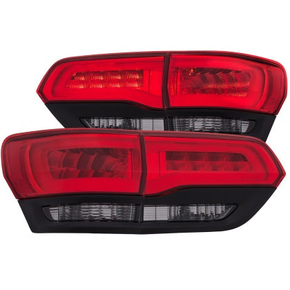 ANZO 2014 - 2022 Jeep Grand Cherokee LED Taillights Red/Smoke