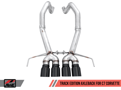 AWE Tuning 14-19 Chevy Corvette C7 Z06/ZR1 (w/o AFM) Track Edition Axle-Back Exhaust w/Black Tips - GUMOTORSPORT