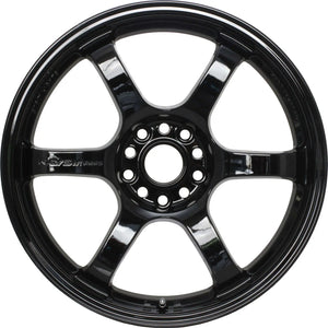 Gram Lights 57DR 17x9.0 +38 5x100 Glossy Black Wheel - GUMOTORSPORT