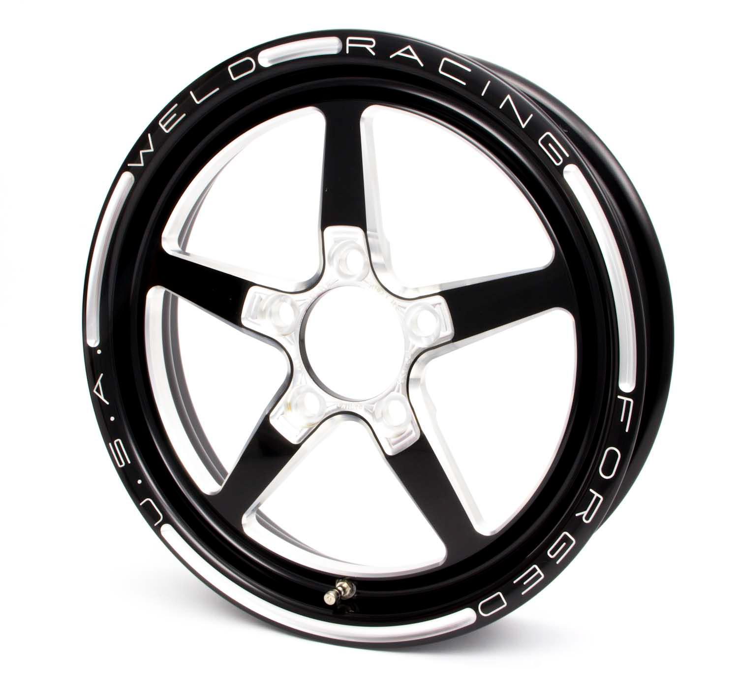 Weld Alumastar 1-Piece 17x4.5 / 5x4.5 BP / 2.25in. BS Black Wheel - Non-Beadlock - GUMOTORSPORT