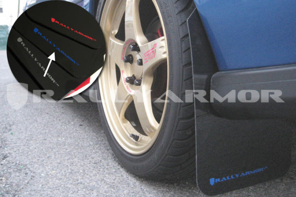 Rally Armor 1993 - 2001 Subaru Impreza RS Black UR Mud Flap w/ Blue Logo