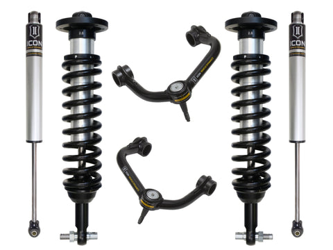 ICON 2015 - 2020 Ford F-150 2WD 0-3in Stage 2 Suspension System w/Tubular Uca